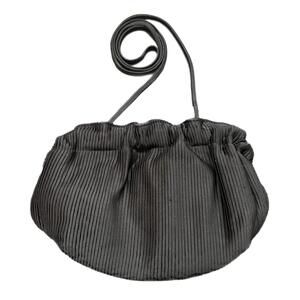 Gorgeous Vintage Magid Black Satin (Corduroy texture) Purse